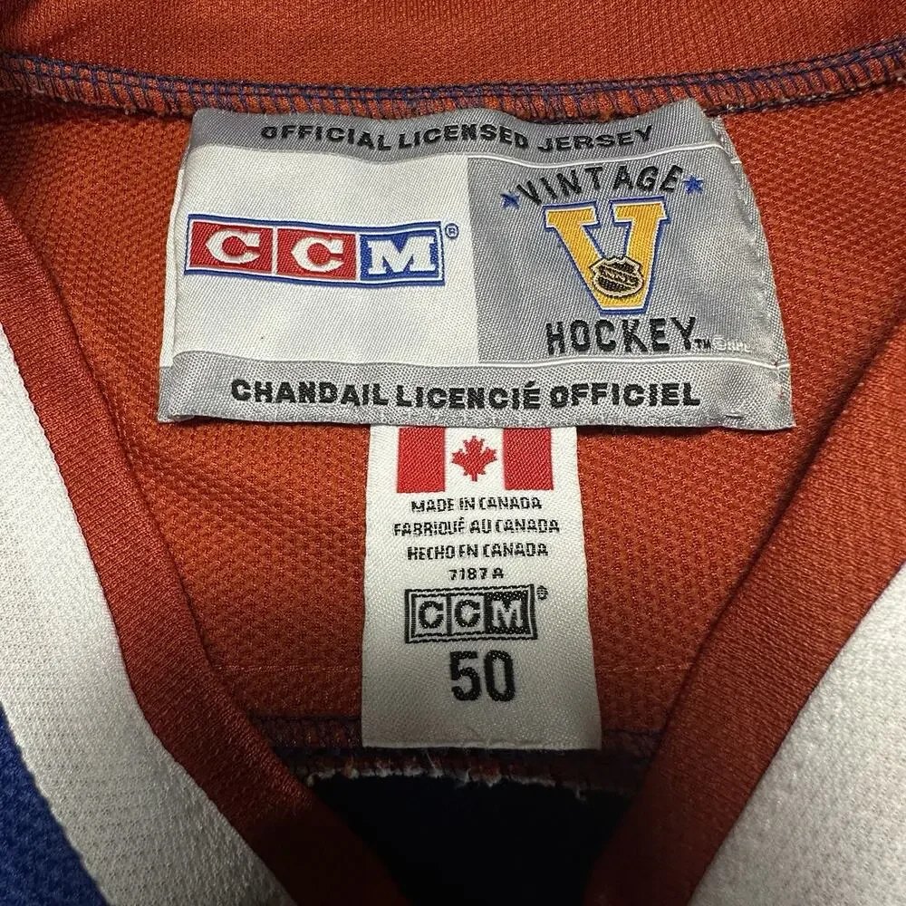 Wayne Gretzky Edmonton Oilers CCM Vintage Hockey Jersey Size 50 (Large) Adult - Picture 15 of 16
